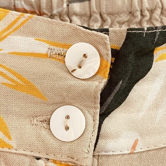 Patrons of Peace Pants Womens Large Floral Wide Leg Pleated Boho Pockets Rayon - Picture 9 of 16